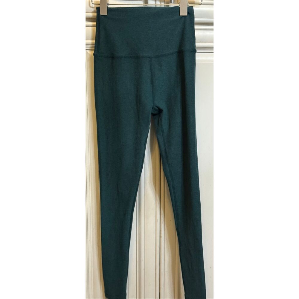 Beyond Yoga Womens Spacedye Caught In The Midi High Waisted Leggings Green Small